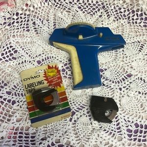 Vintage Dymo Labeler and Labeling Tape